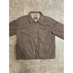 VTG Mossimo Jacket LARGE Gray Quilted Insulated‎ Work Chore Grunge Y2K Barn